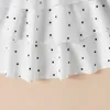 Girl's Dresses Elegant Little Girl Summer Dress V Neck Sleeveless Elastic Waist Multi Layer Dot med Wasitbelt pannband 1-6T R230607