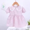 Meisje Jurken DIIMUU Baby Meisjes Kleding Peuter Kinderen Casual Leuke Baby Korte Mouw Tops Zomer Mode Kinderen Draagt