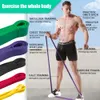 Bandes de résistance Ensemble de bandes de latex robustes Exercice élastique Sport Force Pull Up Assist Pilates Stretch pour entraînement Fitness Leg 230606