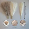 Decorative Flowers 3pc Artificial Pampas Grass Bouquet Fake Flower Reed Wedding Home Decoration Bedroom Accessories Background