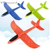 Diecast modelo 48cm grande mão jogando espuma palne epp avião planador avião ao ar livre bricolage brinquedo educativo para crianças 230605