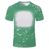 공장 도매 2T-5XL 표백 된 티셔츠 승화 공백 DIY 승화 인쇄를위한 맞춤형 로고 성인 성인 상단 셔츠 TT0517