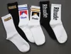 Men Rhude Socks Luxe hoogwaardige sokontwerper calcetines Women Pure Cotton Comfort Merk Vertegenwoordiger Deodorisatie absorberen zweet