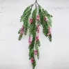 Dekorativa blommor 130 cm Artificial Wisteria Flower Sophora Japonica Home String Vine Plant Rattan Hanging