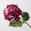 Decorative Flowers Moisturizing Hydrangeas Artificial Wedding Bridal Bouquets Decoration For Table Home Fake Out Door Craft