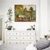 High Quality Handcrafted Camille Pissarro Oil Painting The Pond at Montfoucault Landscape Canvas Art Beautiful Wall Decor