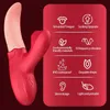 3 in 1 Clitoris Zuigende Dildo Vibrator met 30 Modi G-spot Stimulator Tong Likker Realistisch voor Vrouwen Seksspeeltje Goederen 18+