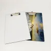 Sublimation A4 Clipboard Recycled Document Holder White Blank Profile Clip Letter File Paper Sheet Office Supplies JN07