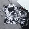 Męskie dresy t -koszulki Zestawy streetwearu swobodne oddychane letnie topy szorty tee na zewnątrz garnitury sportowe