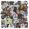 Bike Groupsets 50 Pcs Mountain Stickers|road Waterproof Vinyl Stickers for Water Bottles Laptop Bicycle Decals 230607