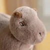 20CM Capybara Plush Simulation Capibara Anime Fluffty Toy Stuffed Animals Soft Doll Children Kids Birthday Gift