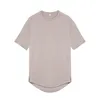 Lu Outdoor Men Sports T Shirt Solidny kolor krótkie rękawie oddychające potrójne koszule kulturystyczne