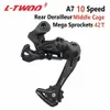Fiets Derailleurs LTWOO A7 1x10 Groepset Trigger Shifter LeverAchterderailleur voor MTB Bike 10-Speed Cassette Tandwielen 42T 46T 50T LTWOO Groepset 230606