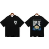 シャツrhudeポーカープリント女性男性TシャツTシャツ夏スタイルHiphopカジュアルショートスリーブシャツ