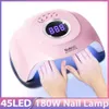 Suszarki Fototerapia Sun M3 Spuer Nail Lampa 180W 45 Koraliki UV Lampa LED Upgrade All Gel Poliska do suszenia Profesjonalna suszarka do paznokci Auto Paznokcie