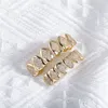 Bretelles en diamant Zircon micropavées adaptées aux dents de jeu de rôle Cospaly pour hommes et femmes bijoux Hip Hop