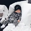 Rompertjes 0-24M Baby Jongen Hooded Jongen Camouflage Romper geboren Baby Camo Lange Mouw Romper Baby Jumpsuit Jongens Outfit Warme Lente Herfst 230606