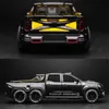 Diecast Model 1 28 XClass 66 Wheel Alloy Pickup Car Toy Metal Offroad Vehicles High Simulation Childrens Gift 230605