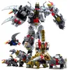 حركة عمل Action 5in1 BPF ABS Transformation G1 Robot Toy Dinoking Volcanicus Grimlock Sludge Snarl Swoop Slash Dinobots Action Figure 230607