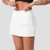 Lu Yoga veckade tennis kjol Kvinnor Gymkläder Sport Shorts Kvinnlig Fitness Dance Yoga Underwear Beach Biker Golf kjolar