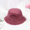 Wide Brim Hats Washed Bucket Hat Women Cotton Fisherman Girls Boys Summer Sun Outdoor Beach Fishing Cap R230607