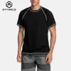 Agasalhos masculinos Attraco Men Rashguard Dry-Fit Short Shirt Men Diving Shirts Surf Rash Guards Top UPF 50 Respirável Rashguard T-Shirt Beach Wear 230607