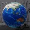 Beautiful Hanging Illuminated Large Blue Inflatable Earth Ball Lighting Globe Solar System Planet Balloon With LED Light For Space Themed Event