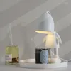 Lampes de table Robot Night Light Bougie parfumée Creative Chambre Lampe de chevet Mode Résine Base Ami Cadeau d'anniversaire Lampka Na Biurko Décorer