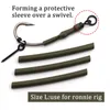 ملحقات صيد الأسماك 30pcs carp matte silicone حرارة أنبوب أنبوب أنبوب أنبوب من أجل Ronnie Rill