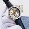 New Arrival Men's Watches Luxury Watches Business Fashion Watches Automatic Mechanical Genuine Leather Strap Cool Skeleton Dial Designer Openwork design