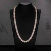 Fashion Design 2023 Popular Iced Out 925 Sterling Silver Rock Sugar Chain Vvs Moissanite Tennis Chain Necklace