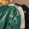Camisetas masculinas Summer Waffle T-shirt de manga curta Camisa masculina solta retrô com decote em O Tendência masculina Joker Harajuku Streetwear Camiseta masculina oversize 230606