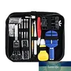 147 Pcs Watch Repair Tool Kit Case Opener Link Spring Bar Remover Watch Kit Metal Watchmaker Tools For Adjustment Set239Q