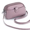 Evening Bags Fashion Mobile Phone Bag Crossbody Genuine Leather Women's Mini With 3 Zippers And More Space