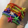 Bracelets porte-bonheur mode fait à la main bohème amitié Bracelet ethnique coloré perle de rocaille étoile de mer pour femmes filles plage fête cadeau