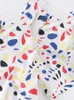 Abiti da ragazza New Summer Girls 'Vestito Cute Abstract Colorful Dot Princess Party Bambini Baby Kids Girls Abbigliamento R230607