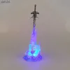 World of Warcraft 25 cm Anime Game Action Figure Broń Frostmourne Sword z LED LED LIDY STAZ PVC Toys for Boy Kid Prezenty L230522
