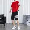 Regatas masculinas camiseta roupas masculinas roupas masculinas roupas de grife shorts da moda coreana roupas de trilha 2023 verão conjunto de duas peças calças esportivas top e calças