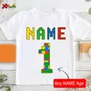 T-shirts Birthday T Shirts for Kids Party Shirt Girl Custom Picture Clothes Outfits Kids Shirt Boy Shirt Clothing Children Outfit Summer 230606