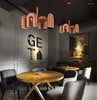Lustres minimaliste créatif LED GU10 Novely lustre décor à la maison Luminaire en forme de U suspension lampe salle à manger cuisine luminaire