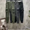 Calças masculinas Cargo Pant Clássico Macacão com vários bolsos Straight Casual Calças de pano Design pedras Joggers Calças ilhas