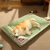犬小屋のペン冬の超暖かい犬のマット厚い小さな大きな犬のためのソファ猫猫深い睡眠綿毛ベッド取り外し可能な洗えるペット230606
