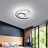 Lustres Moderne LED Lumières Pour Chambre Salon Ronde Dimmable Lampes Maison Déco Luminaire Luminaires AC90-260V Lustre