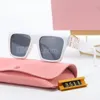 New Spring M Home Mui Street Shot Minimalist Classic Sunglasses Gindshields Legs Legs Big Square Frame with Case