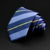 Neck Ties Mens Tie Classic Stripe 7cm Jacquard Red Blue Green Necktie Daily Wear Cravat Wedding Party Dress Accessories Gift For Man 230605