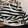 T-shirts Spring Autumn Children Casual T Shirt Loose Kids Striped T Shirts Cotton Tee Boys Girls Long Sleeve Tops Baby Clothes 230606