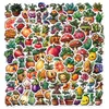 100 PCS Mini Kids Stickers Pixel Fruits Vegetables For Car Baby Scrapbooking Pencil Case Diary Phone Laptop Planner Decor Book Album Toys DIY Decals