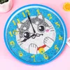 Stich 3D Spezialform geformt Diamant Stickerei Flower Wanduhr Cartoon Tier Diamant Malerei Cross Stitch Uhr Diamant Mosaikdekoration