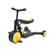 IMBABY Kinder-Roller-Dreirad für Kleinkinder, 5-in-1-Balance-Fahrrad, Spielzeug zum Aufsitzen, faltbar, für drinnen und draußen, Kinderfahrrad, kann Putter hinzufügen