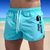 Mäns shorts Men Swim Short Summer Färgglada badkläder Man Swimsuit Swimming Trunks Sexiga Beach Shorts Surf Board Male Clothing Pants 230606